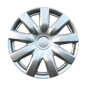 KT Silver 14in ABS Plastic Wheel Cover